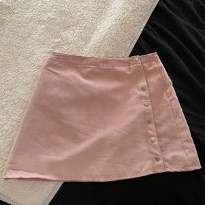 Super cute pink button up skirt (size 10).